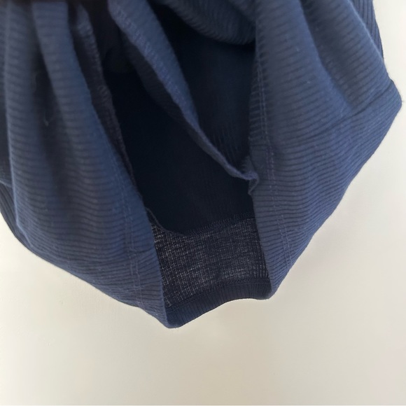 Ribbed Tank Dress in Navy Blue - Picture 6 of 11